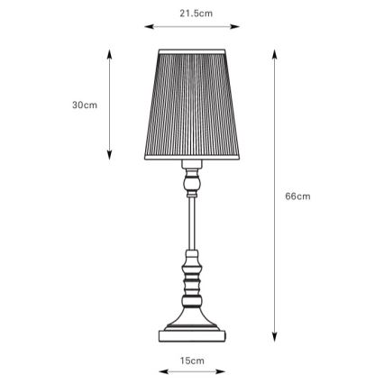 Markslöjd 108970 - Lampada da tavolo NOBLE 1xE14/40W/230V 66 cm bianco/ottone