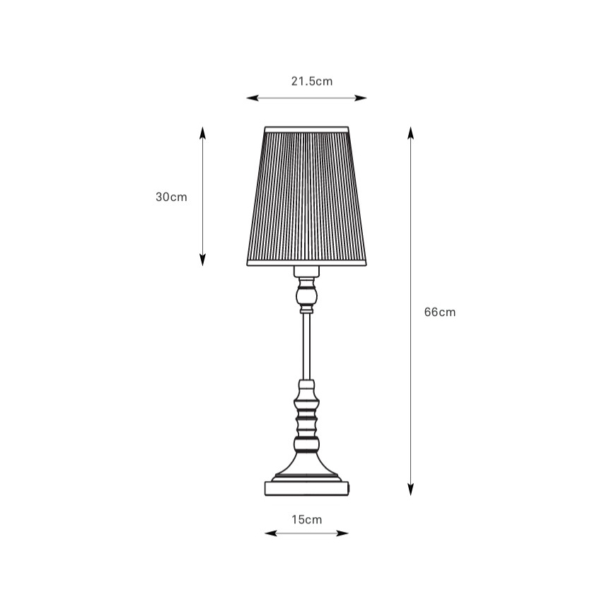 Markslöjd 108970 - Lampada da tavolo NOBLE 1xE14/40W/230V 66 cm bianco/ottone