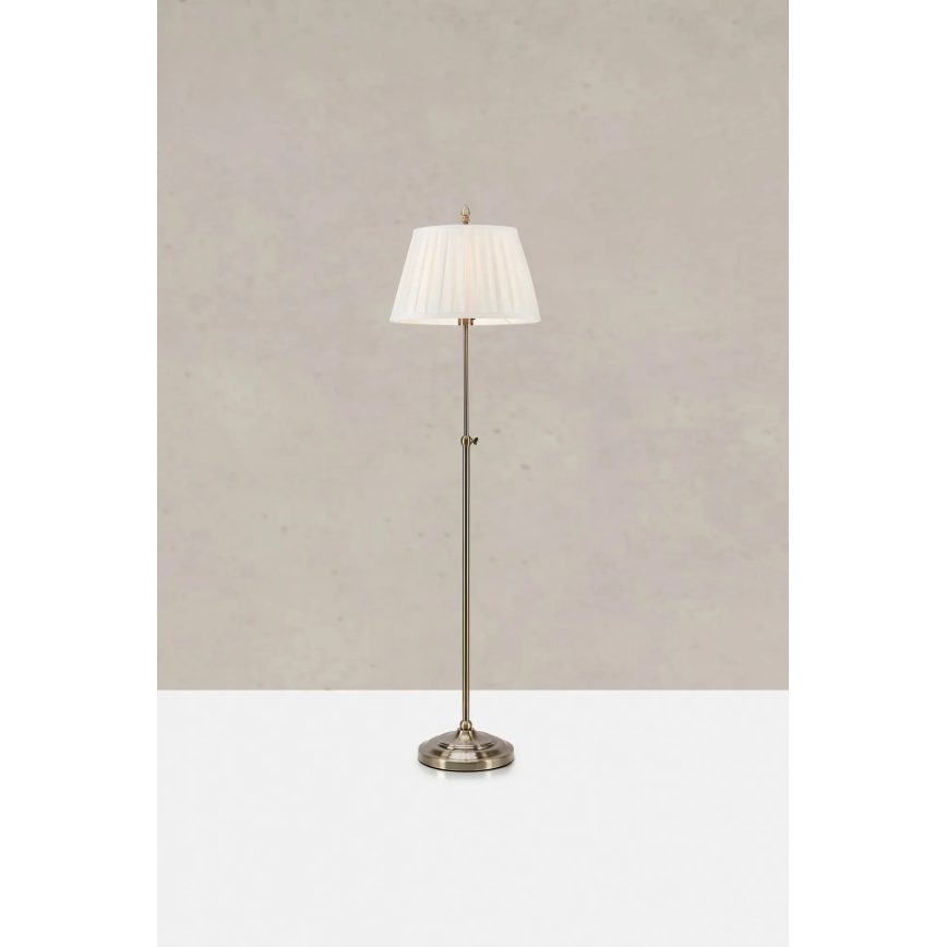 Markslöjd 108972 - Lampada da terra OXFORD 1xE14/40W/230V bianco/ottone