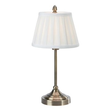 Markslöjd 108973 - Lampada da tavolo OXFORD 1xE14/40W/230V bianco/ottone