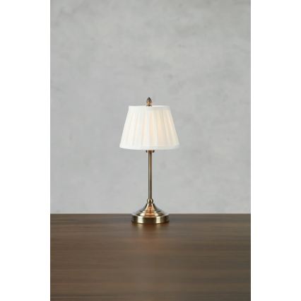 Markslöjd 108973 - Lampada da tavolo OXFORD 1xE14/40W/230V bianco/ottone