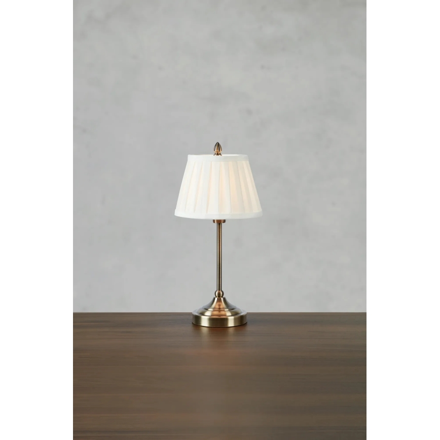 Markslöjd 108973 - Lampada da tavolo OXFORD 1xE14/40W/230V bianco/ottone
