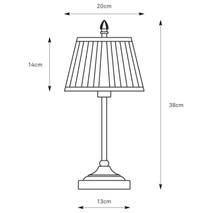 Markslöjd 108973 - Lampada da tavolo OXFORD 1xE14/40W/230V bianco/ottone