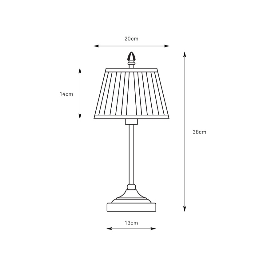 Markslöjd 108973 - Lampada da tavolo OXFORD 1xE14/40W/230V bianco/ottone