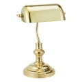 Markslöjd 108977 - Lampada da tavolo BANKERS 1xE14/40W/230V dorata