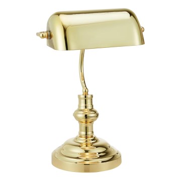 Markslöjd 108977 - Lampada da tavolo BANKERS 1xE14/40W/230V dorata