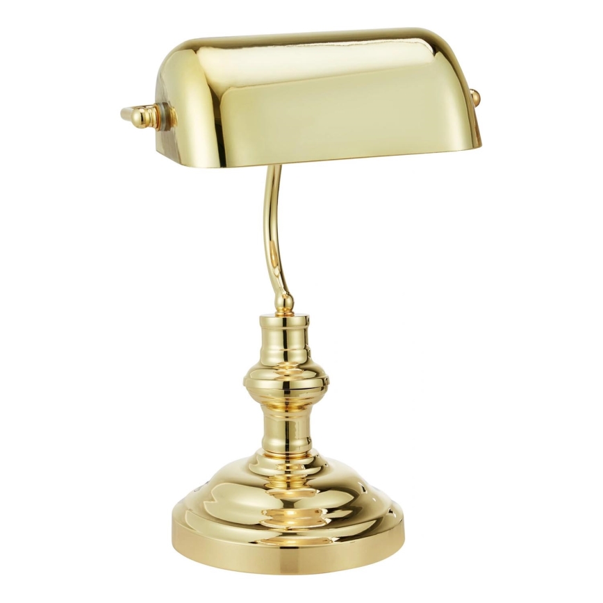 Markslöjd 108977 - Lampada da tavolo BANKERS 1xE14/40W/230V dorata