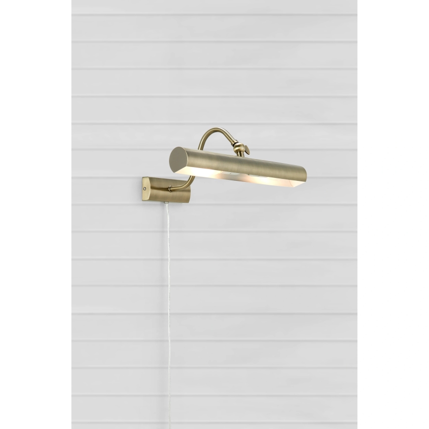 Markslöjd 108982 - Lampada per quadri CIGLIA 2xE14/40W/230V ottone