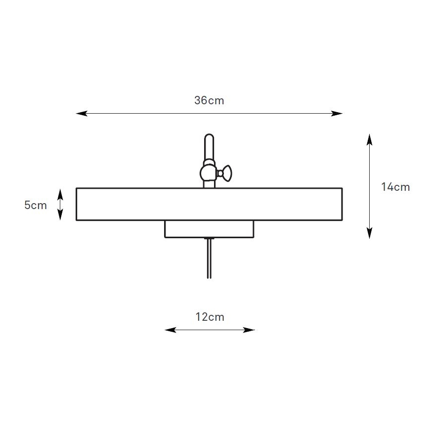 Markslöjd 108982 - Lampada per quadri CIGLIA 2xE14/40W/230V ottone