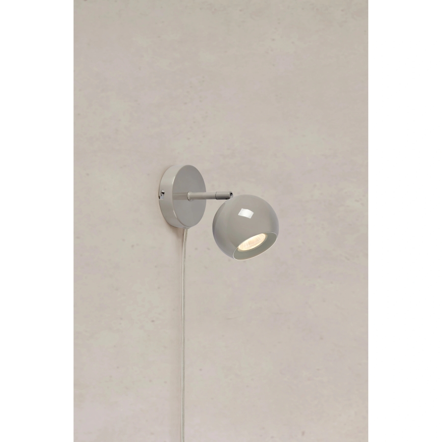 Markslöjd 108983 - Faretto da parete POP 1xGU10/7W/230V grigio