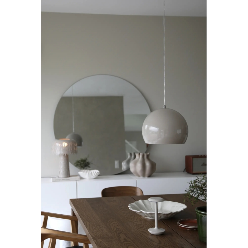 Markslöjd 108986 - Lampadario a sospensione con cavo POP 1xE27/40W/230V Ø 28 cm grigio