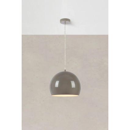 Markslöjd 108986 - Lampadario a sospensione con cavo POP 1xE27/40W/230V Ø 28 cm grigio