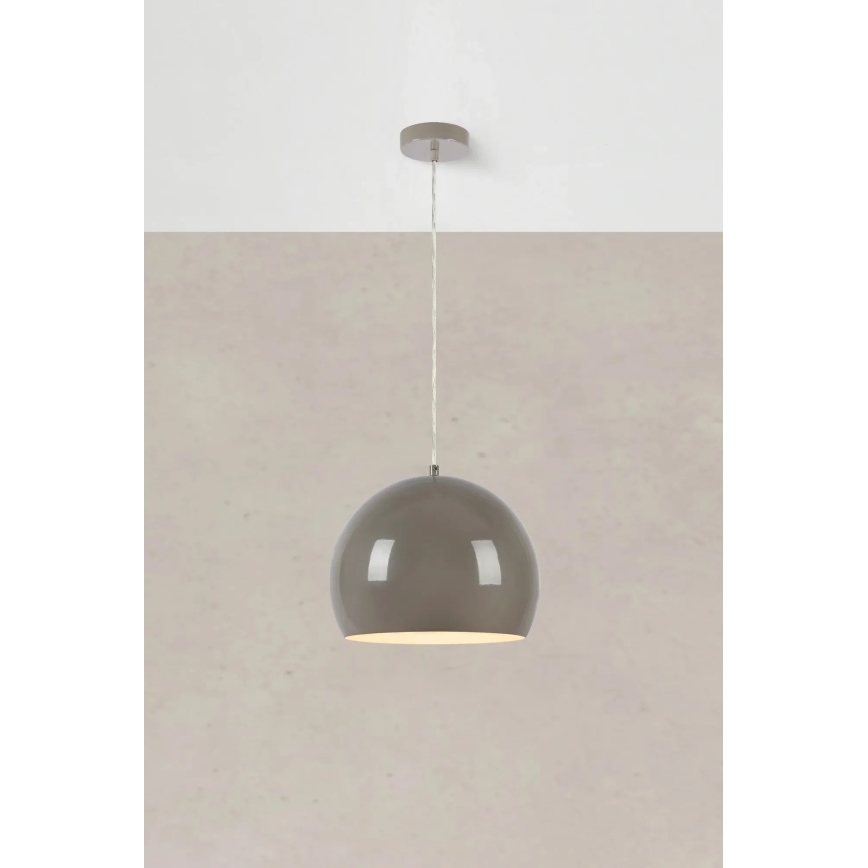 Markslöjd 108986 - Lampadario a sospensione con cavo POP 1xE27/40W/230V Ø 28 cm grigio