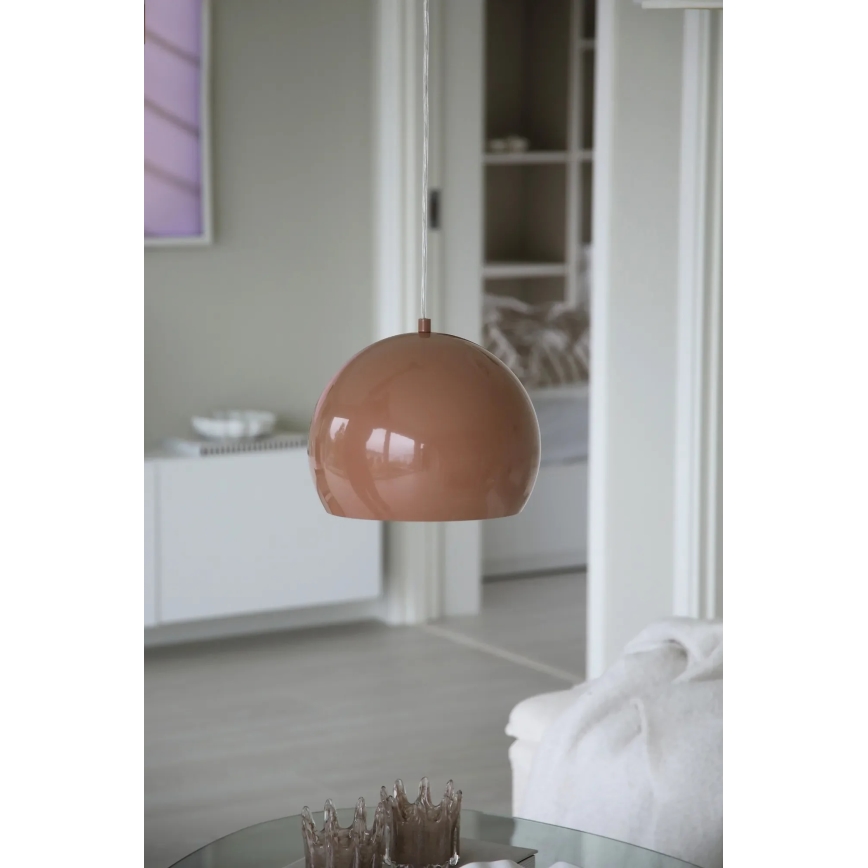 Markslöjd 108987 - Lampadario a cavo POP 1xE27/40W/230V Ø 28 cm marrone