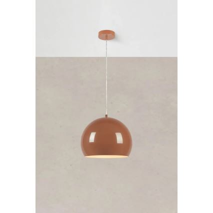 Markslöjd 108987 - Lampadario a cavo POP 1xE27/40W/230V Ø 28 cm marrone