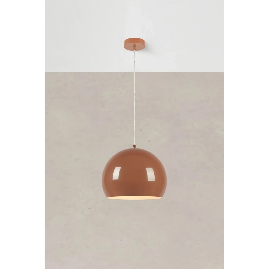Markslöjd 108987 - Lampadario a cavo POP 1xE27/40W/230V Ø 28 cm marrone