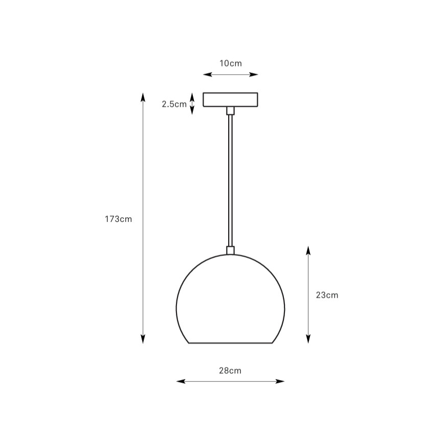 Markslöjd 108987 - Lampadario a cavo POP 1xE27/40W/230V Ø 28 cm marrone