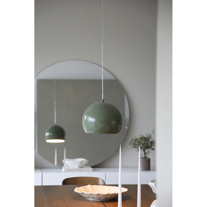 Markslöjd 108988 - Lampada a sospensione con cavo POP 1xE27/40W/230V Ø 28 cm verde