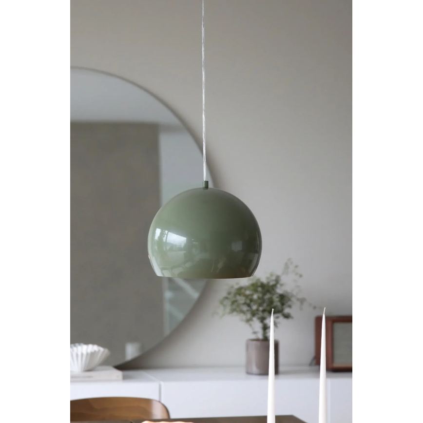 Markslöjd 108988 - Lampada a sospensione con cavo POP 1xE27/40W/230V Ø 28 cm verde