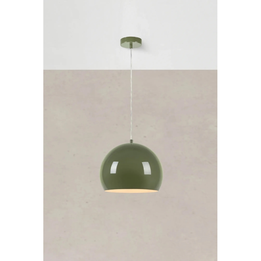 Markslöjd 108988 - Lampada a sospensione con cavo POP 1xE27/40W/230V Ø 28 cm verde