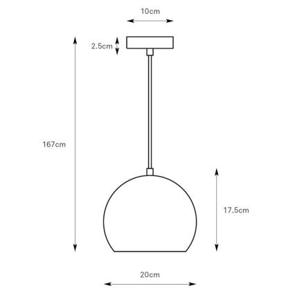 Markslöjd 108989 - Lampadario a sospensione con cavo POP 1xGU10/7W/230V Ø 20 cm grigio