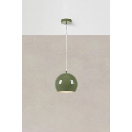 Markslöjd 108991 - Lampada a sospensione a cavo POP 1xGU10/7W/230V Ø 20 cm verde