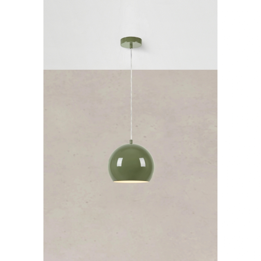 Markslöjd 108991 - Lampada a sospensione a cavo POP 1xGU10/7W/230V Ø 20 cm verde