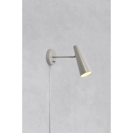 Markslöjd 108992 - Applique da parete PEAK 1xE14/40W/230V grigio