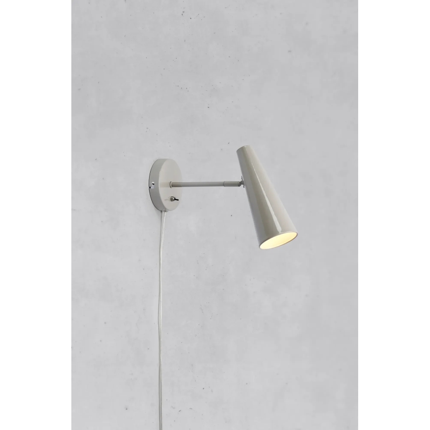 Markslöjd 108992 - Applique da parete PEAK 1xE14/40W/230V grigio