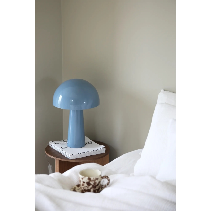 Markslöjd 108994 - Lampada da tavolo MANTAR 1xE14/40W/230V blu