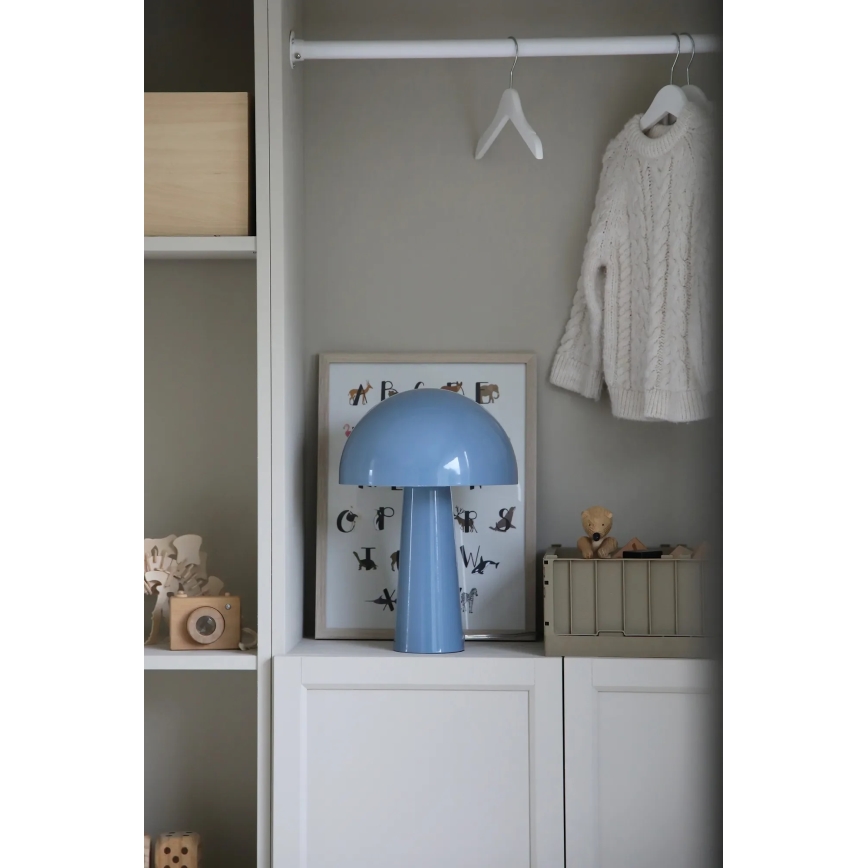 Markslöjd 108994 - Lampada da tavolo MANTAR 1xE14/40W/230V blu