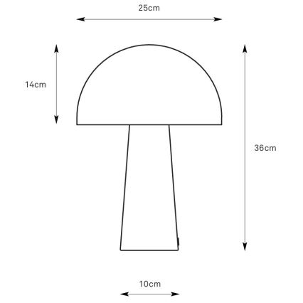 Markslöjd 108994 - Lampada da tavolo MANTAR 1xE14/40W/230V blu