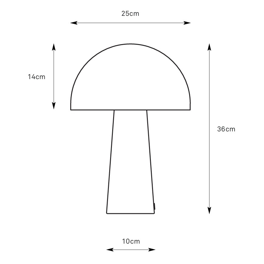 Markslöjd 108994 - Lampada da tavolo MANTAR 1xE14/40W/230V blu