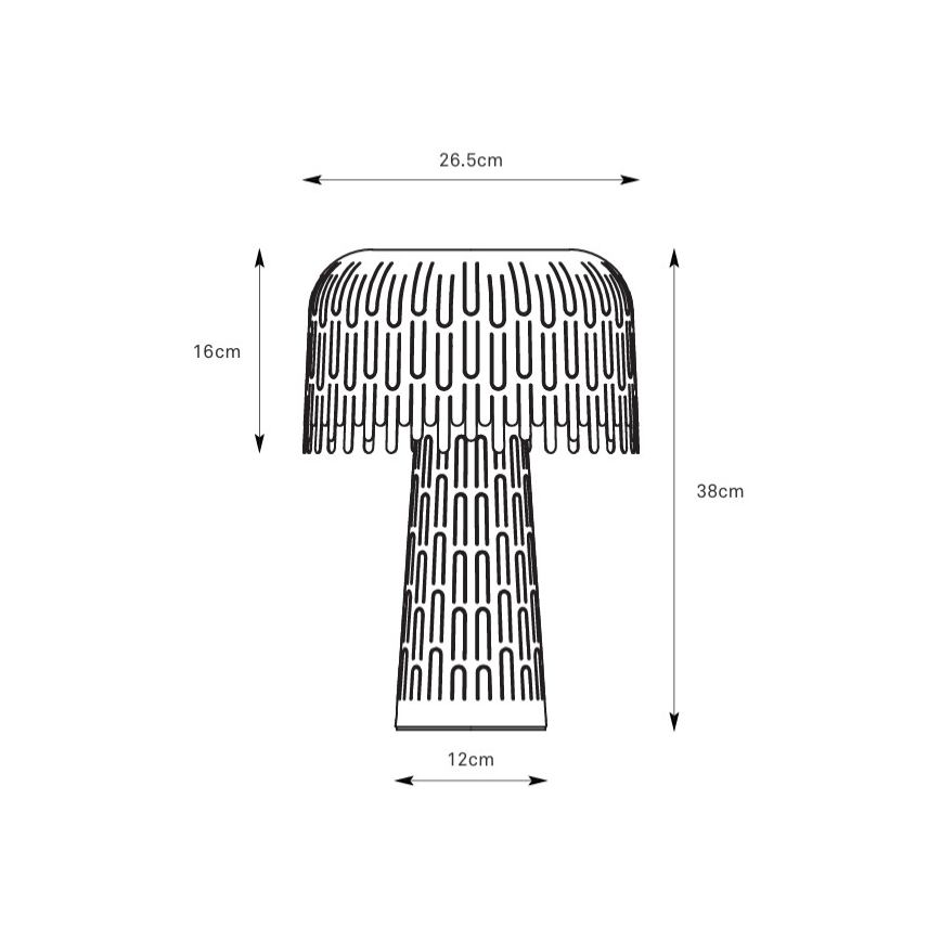 Markslöjd 109005 - Lampada da tavolo VERBERA 1xE14/40W/230V grigia