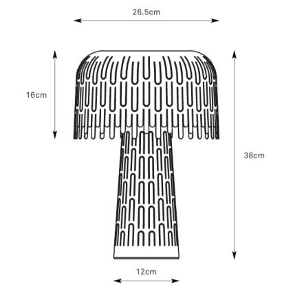 Markslöjd 109006 - Lampada da tavolo VERBERA 1xE14/40W/230V bianca