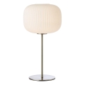 Markslöjd 109007 - Lampada da tavolo SOBER 1xE27/40W/230V bianco/cromo satinato