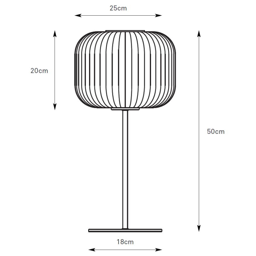 Markslöjd 109007 - Lampada da tavolo SOBER 1xE27/40W/230V bianco/cromo satinato
