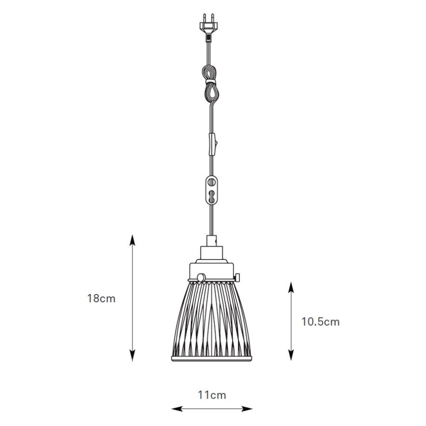 Markslöjd 109010 - Lampadario a sospensione con cavo BELLIS 1xE14/40W/230V ottone