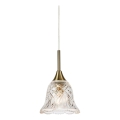 Markslöjd 109011 - Lampadario a cavo LUNA 1xE14/40W/230V ottone