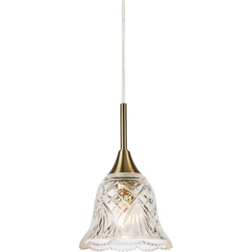 Markslöjd 109011 - Lampadario a cavo LUNA 1xE14/40W/230V ottone