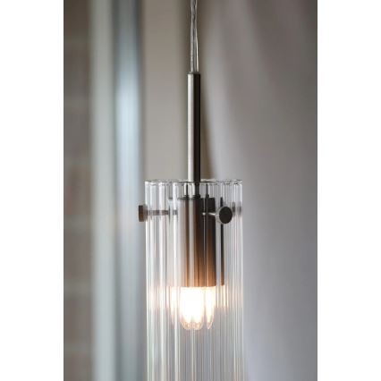 Markslöjd 109013 - Lampadario sospeso a cavo TIBIA 1xE14/40W/230V trasparente/ottone