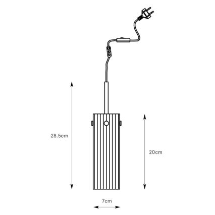 Markslöjd 109013 - Lampadario sospeso a cavo TIBIA 1xE14/40W/230V trasparente/ottone
