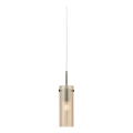 Markslöjd 109015 - Lampada a sospensione con cavo TIBIA 1xE14/40W/230V beige fumé/ottone