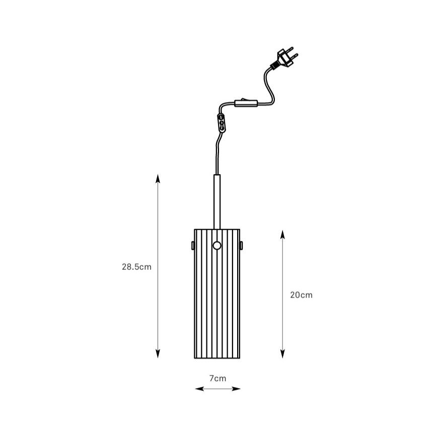 Markslöjd 109015 - Lampada a sospensione con cavo TIBIA 1xE14/40W/230V beige fumé/ottone