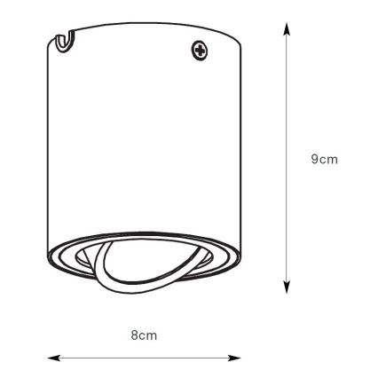 Markslöjd 109020 - Faretto LED dimmerabile DIRETTO LED/5W/230V CRI 90 bianco