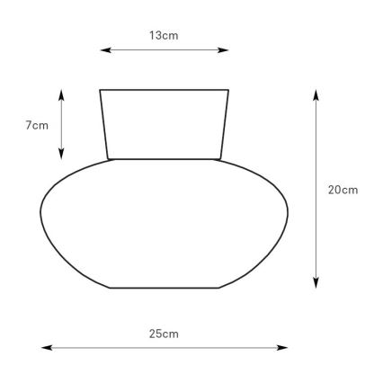 Markslöjd 109025 - Plafoniera MALAGA 1xE27/40W/230V Ø 25 cm cromo opaco