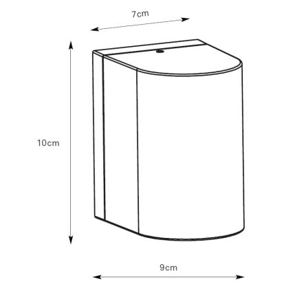 Markslöjd 109108 - Applique da esterno dimmerabile a LED ALOR LED/4,9W/230V IP65 marrone