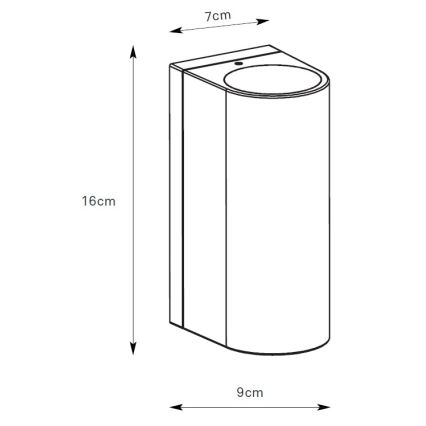 Markslöjd 109112 - Applique da esterno dimmerabile LED ALOR 2xLED/4,9W/230V IP65 argento
