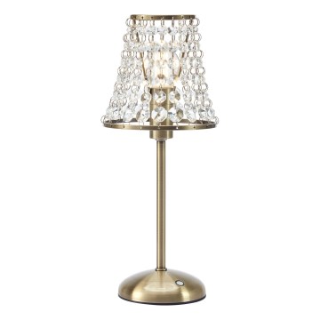 Markslöjd 109125 - Lampada da tavolo LED dimmerabile ricaricabile a sfioramento LIORA 1xE14/2W/2000 mAh ottone