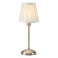 Markslöjd 109126 - Lampada da tavolo LED dimmerabile ricaricabile a sfioramento ANNO 1xE14/2W/2000 mAh bianco/ottone
